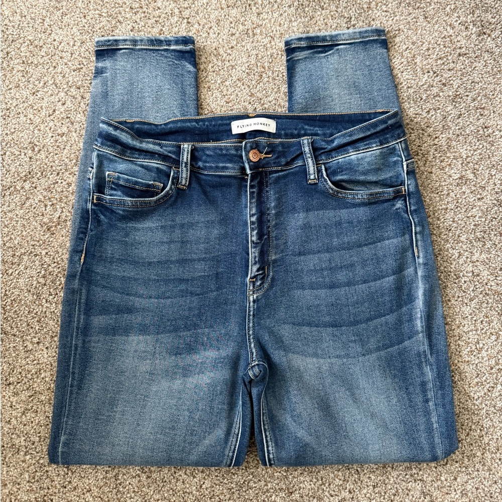 Flying Monkey Dark Blue Skinny Jeans